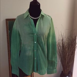 Theory Green shirt Size Small